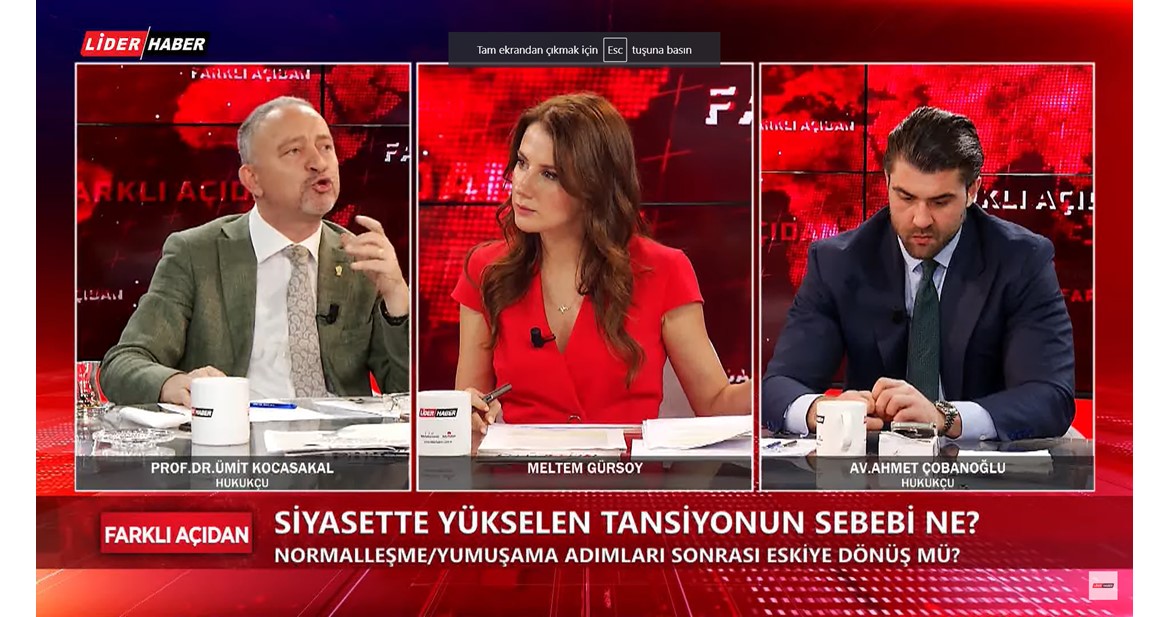 Av. Ahmet Çobanoğlu ve Prof. Dr. Ümit Kocasakal  'Farklı Açıdan' programında gündemi tartıştılar. (18.06.2024)